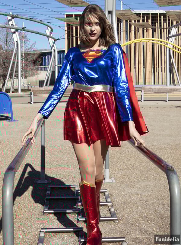 Funidelia | Sexy Supergirl Kostyme OFFISIELL til dame ▶ Kara Zor-El, Superhelt, DC Comics