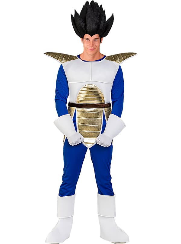 Funidelia | Vegeta Kostume - Dragon Ball OFFICIELLE til mænd ▶ Manga, Saiyajin, Tegneserier - Blå L