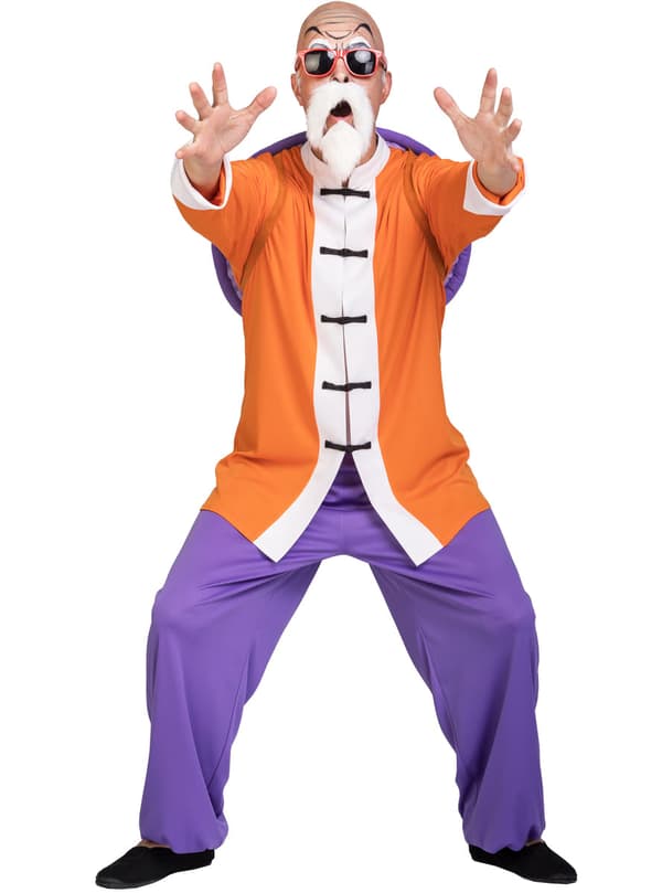 Funidelia | Muten-Roshi Maskeraddräkt - Dragon Ball OFFICIELLA för herr ▶ Manga, Saiyan, Tecknad - Orange