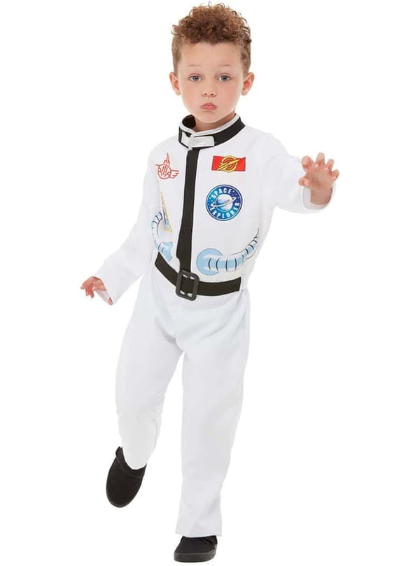 Funidelia | Astronaut Kostume til Drenge til piger og drenge ▶ Rummand, Rummet, Månen, Professioner - Hvid 10-12 years