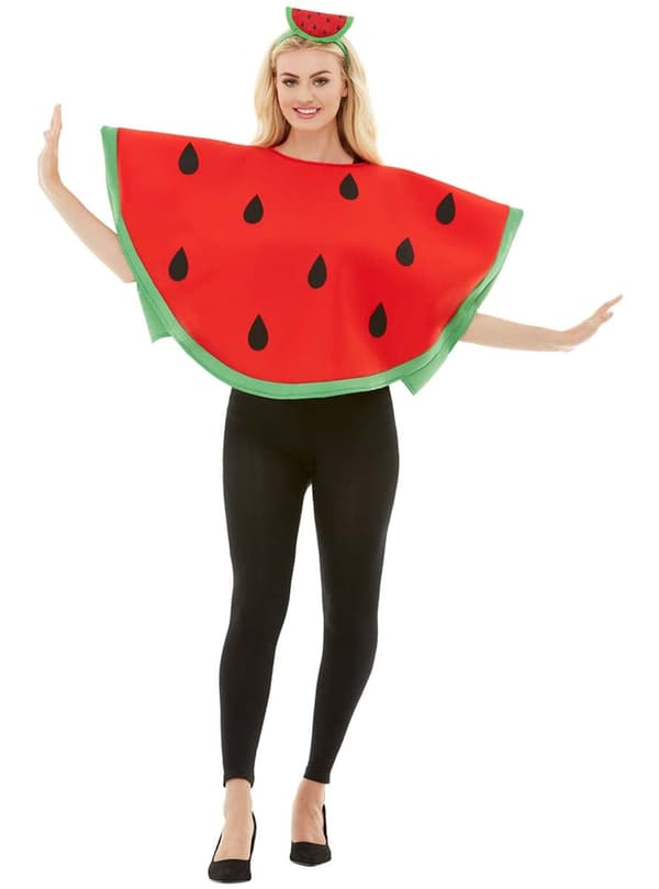 Funidelia | Vannmelon Kostyme til dame og mann ▶ Frukt, Mat - Rød One size