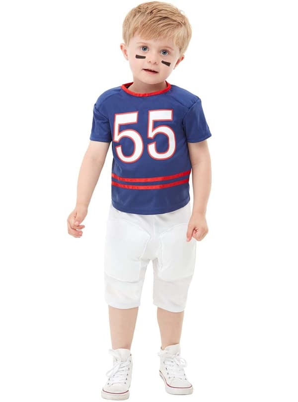 Funidelia | Amerikansk fotballspiller kostyme til gutter ▶ Rugby, Quarterback, Amerikansk Fotball, Yrker - Blå 5-6 years