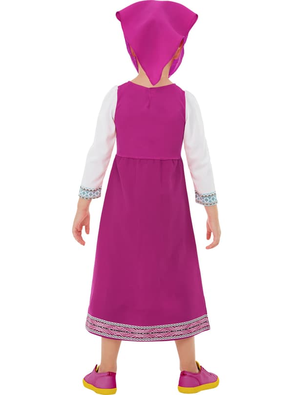 Funidelia | Masha Kostume - Masha og bjørnen OFFICIELLE til piger ▶ Masha and the Bear, Tegneserier - Pink