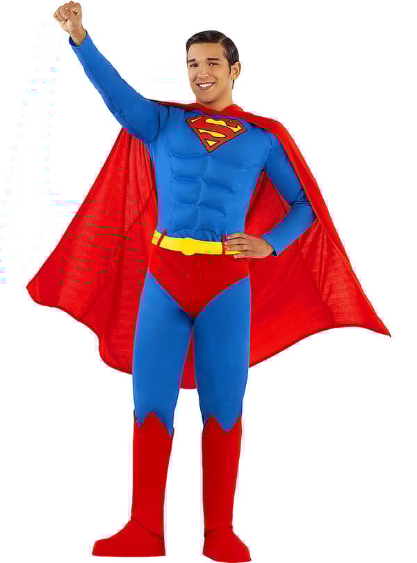 Funidelia | Superman Maskeraddräkt OFFICIELLA för herr ▶ Man of Steel, Superhjältar, DC Comics, Justice League