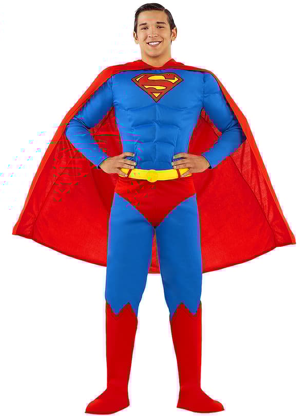 Funidelia | Super kostyme OFFISIELL til mann ▶ Man of Steel, Superhelt, DC Comics, Justice League XL