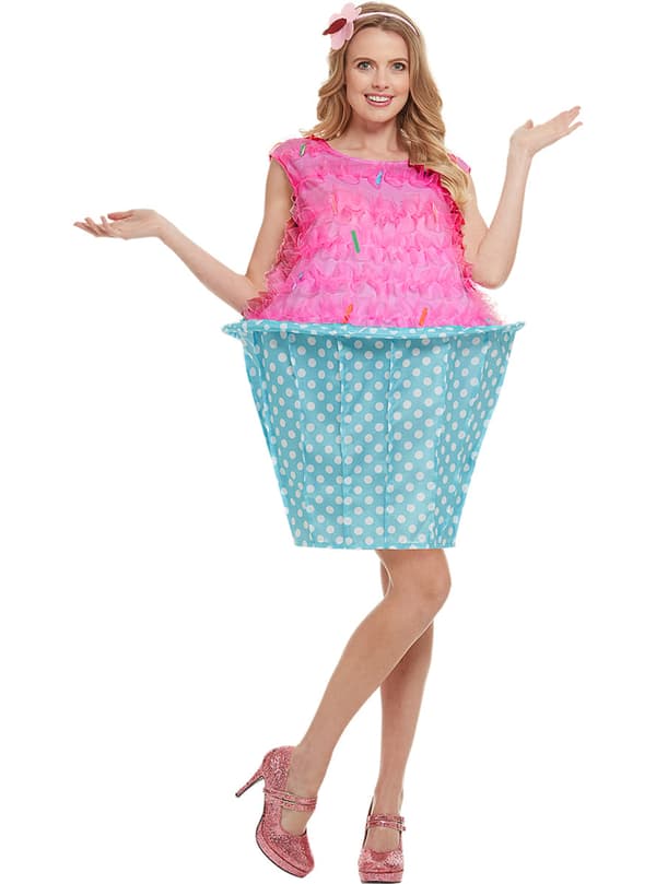 Funidelia | Cupcake kostyme til dame ▶ Muffin, Godteri, Mat, Dessert - Rosa L