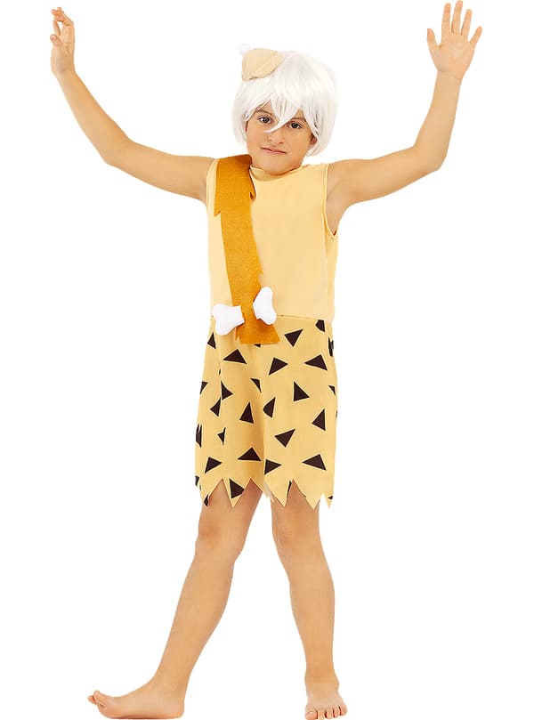Funidelia | Bamm-Bamm kostume til drenge - The Flintstones OFFICIELLE til drenge ▶ The Flintstones, Tegneserier, Familien Flintstone, Hulemænd