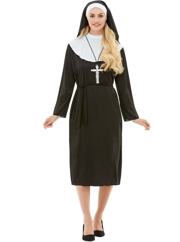 Funidelia | Nunna dräkt för dam ▶ Religösa, Nun, Sister Act, Yrken - Svart M