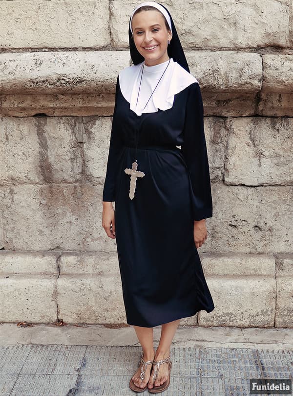 Funidelia | Nonne Kostyme til dame ▶ Religiøse, Nun, Sister Act, Yrker - Svart