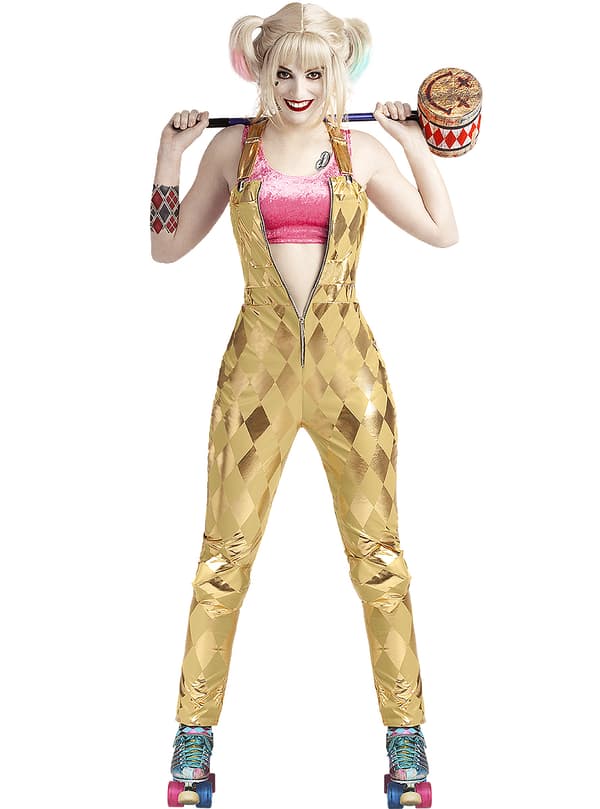 Funidelia | Maskeraddräkt Harley Quinn - Birds of Prey OFFICIELLA för dam ▶ Superhjältar, DC Comics, Suicide Squad, Skurkar XS