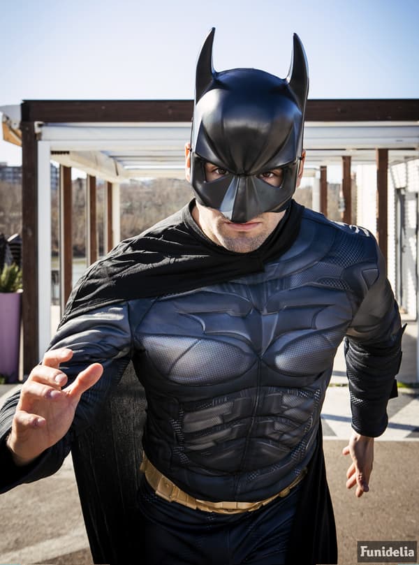 Funidelia | Batman Maskeraddräkt OFFICIELLA för herr ▶ The Dark Knight, Superhjältar, DC Comics, Läderlappen