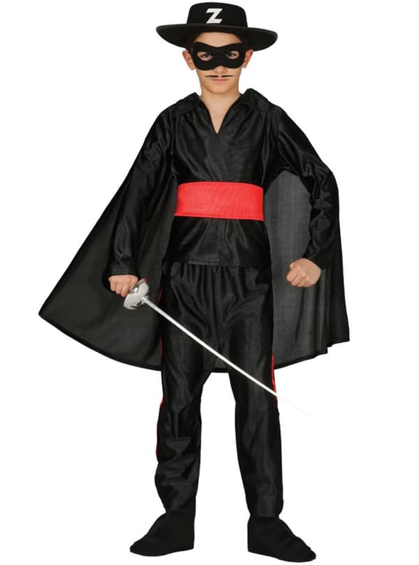 Poikien Naamioitu Zorro -asu 7-9 years