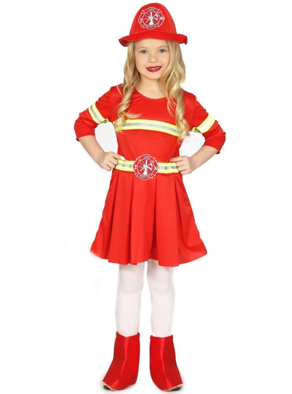 Elegant brandmandskostume til piger 5-6 years