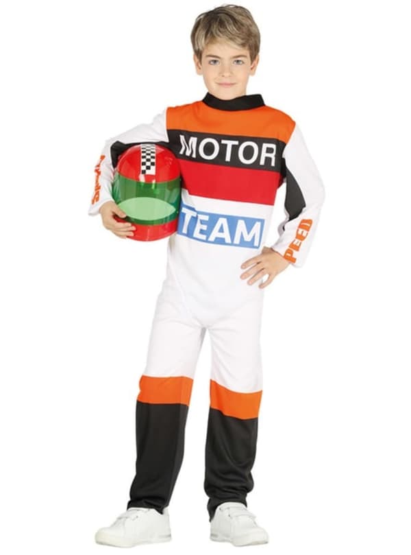 Motorsyklist pilot kostyme for barn 7-9 years