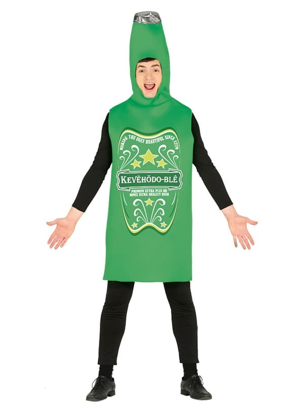 Grøn øl kstume til voksne L