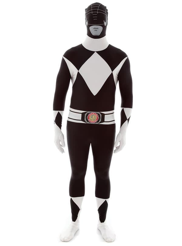 Maskeraddräkt Svart Power Ranger Morphsuit