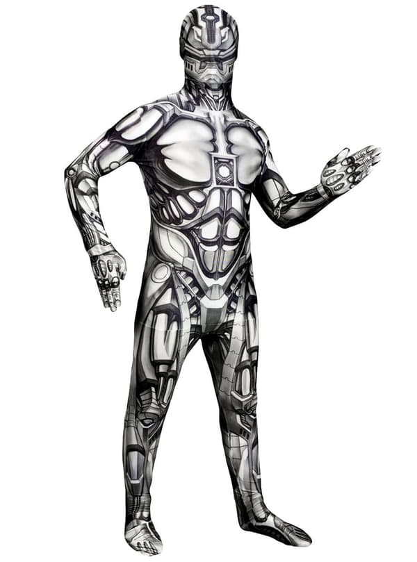 Monster Collection Android Morphsuit Maskeraddräkt Barn 10-12 years