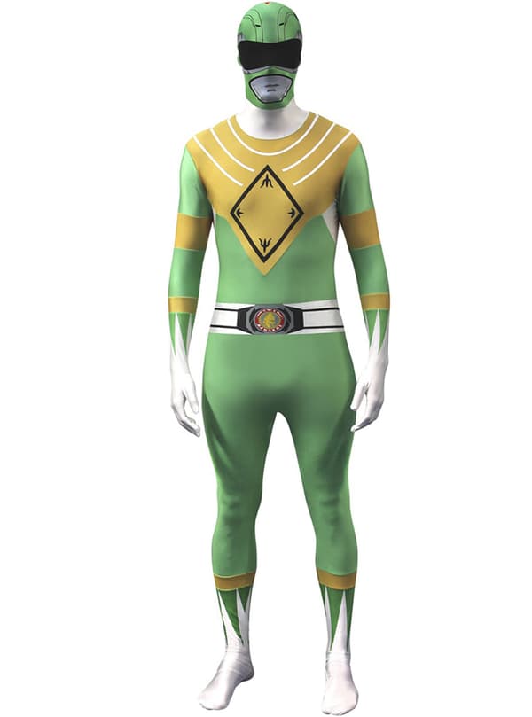 Morphsuit Power Ranger grøn kostume L