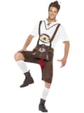 Miniatyrbillede 1 af 8: Lederhosen Oktoberfest kostume med overraskelse