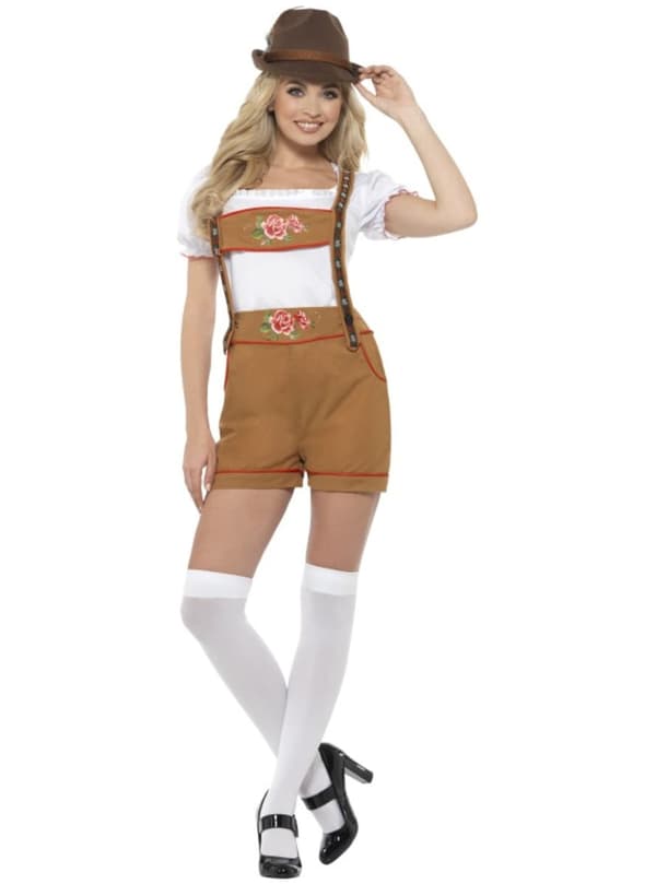 Maskeraddräkt tyroler sexig oktoberfest dam XS