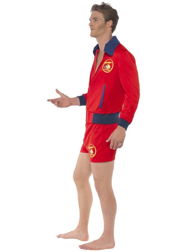 Rødt Livredder Kostume til Mænd - Baywatch
