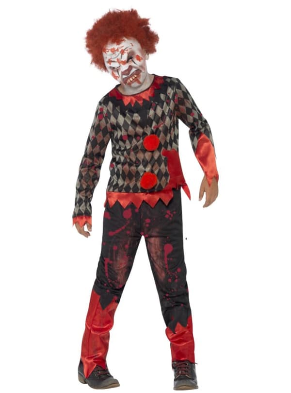 Klovne zombie kostume til børn 4-6 years
