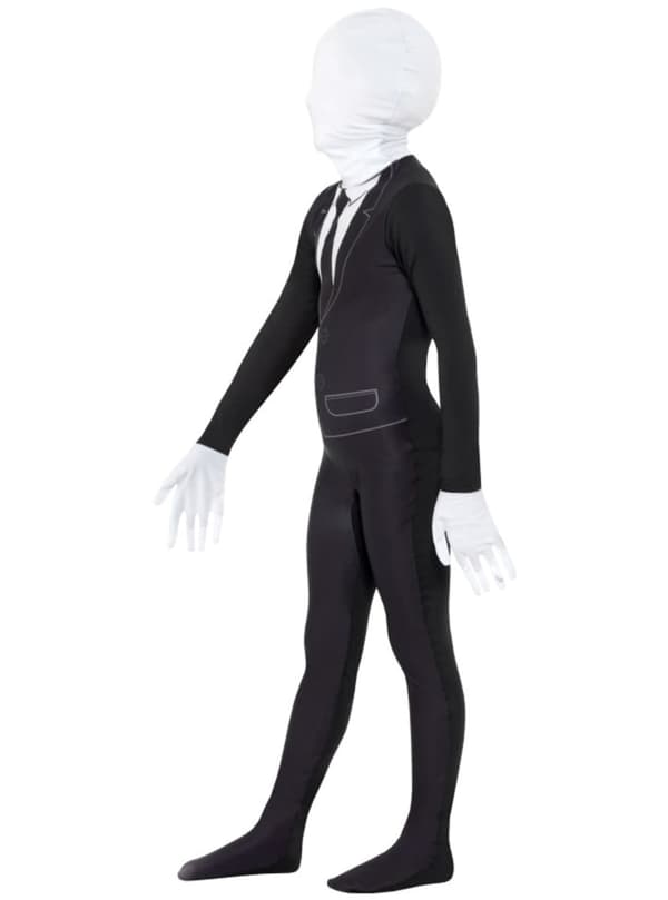 Slenderman second skin kostume til børn