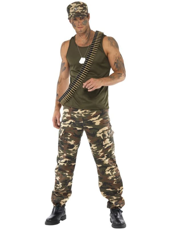 Camouflagekostume til mænd