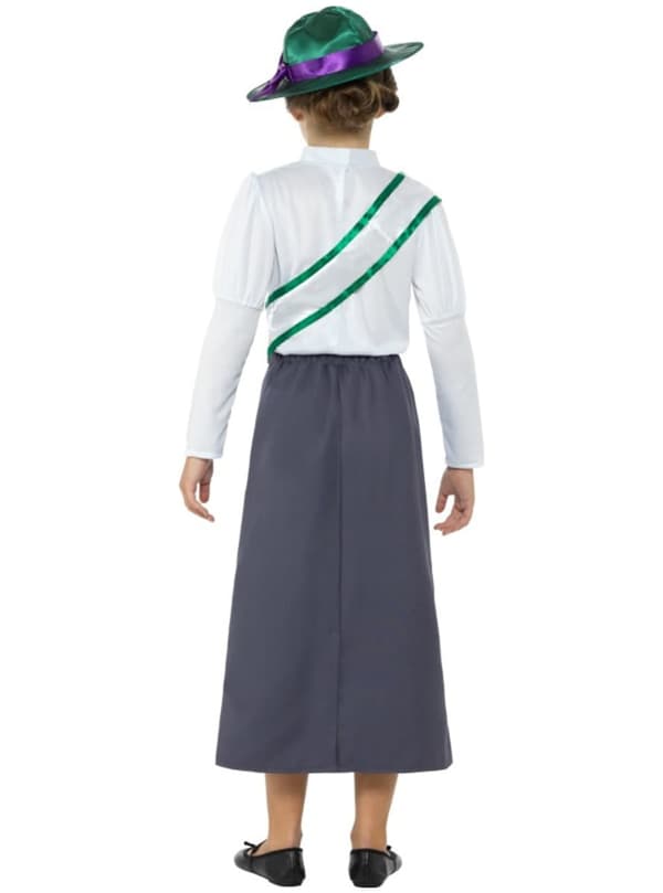 Viktoriansk Suffragette Kostume til Piger