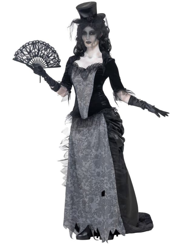Zombie spökänka Maskeraddräkt för henne M