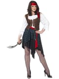 Miniatyrbild 1 av 2: Klassik Piratkvinna Maskeraddräkt