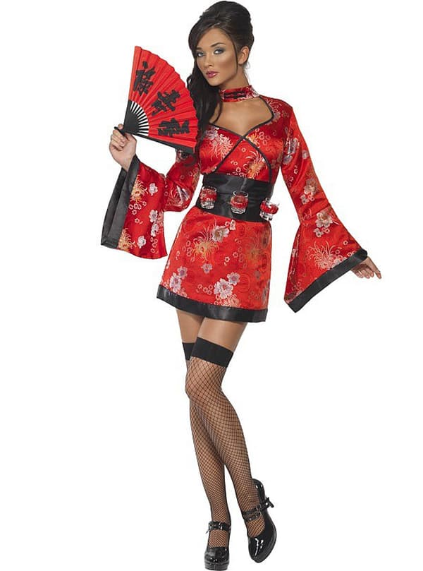 Sexy Geisha Kostyme med Shots S