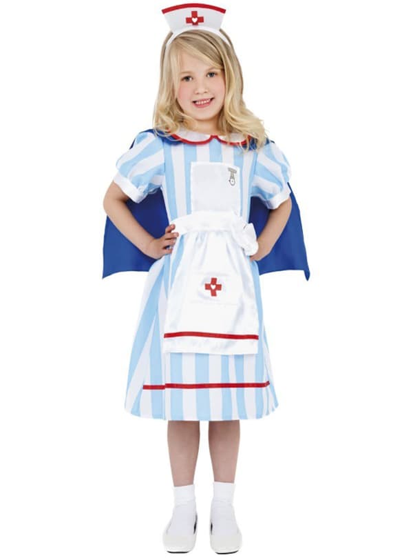 Sjuksköterska Vintage Maskeraddräkt Barn 4-6 years