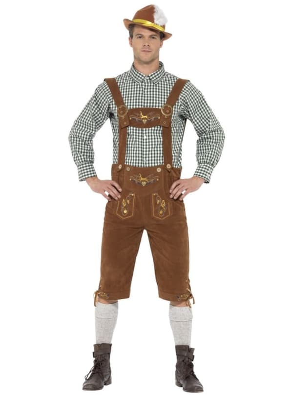 Lederhosen Oktoberfest maskeraddräkt L