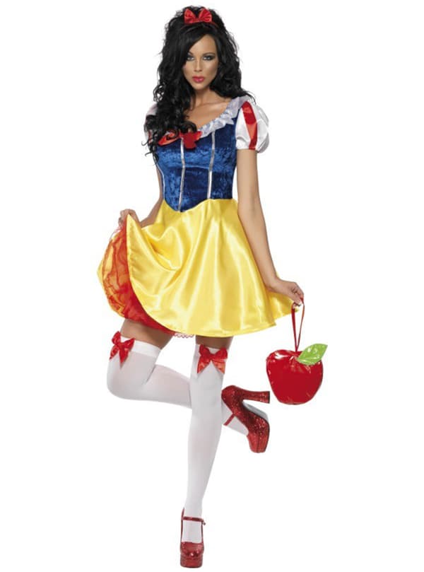 Snehvit sexy prinsesse kostyme S