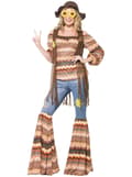 Miniatyrbild 1 av 6: Hippietjej Maskeradkit Dam