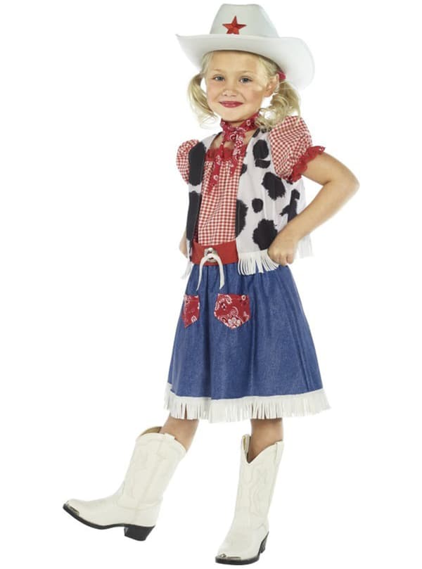 Sød Cowgirl kostume til piger 4-6 years