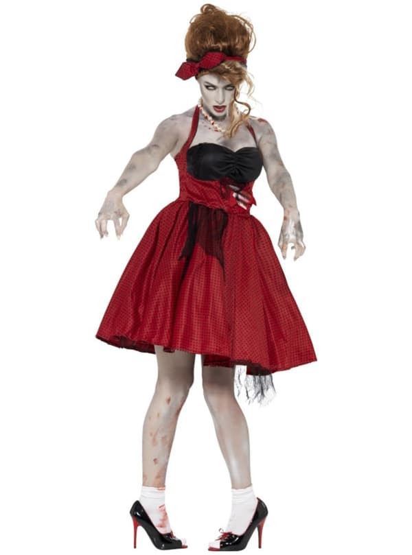 Ballerina zombie kostume til kvinder