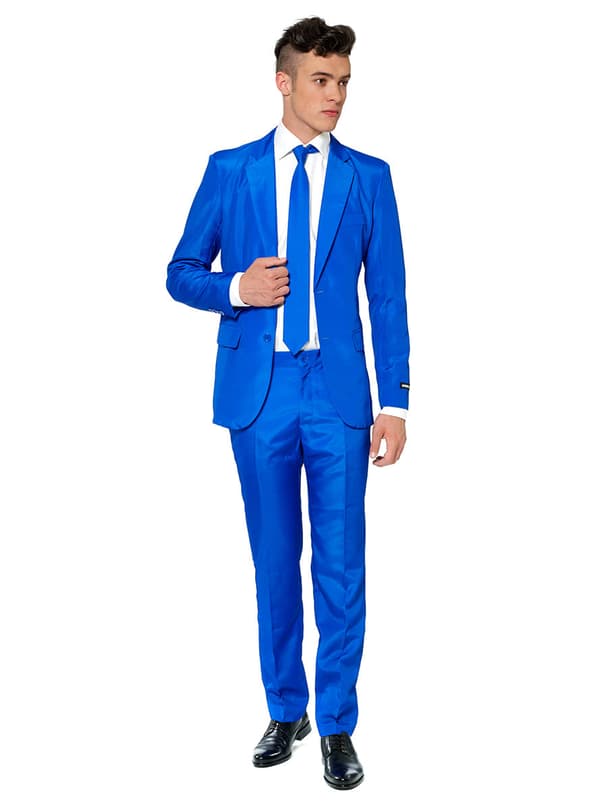 Suitmeister Solid Blue jakkesæt XL