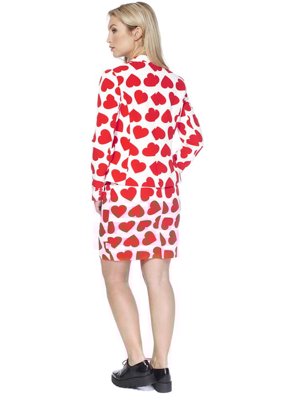 Maskeraddräkt Queen of Hearts Opposuit dam