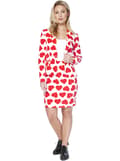 Miniatyrbild 2 av 8: Maskeraddräkt Queen of Hearts Opposuit dam