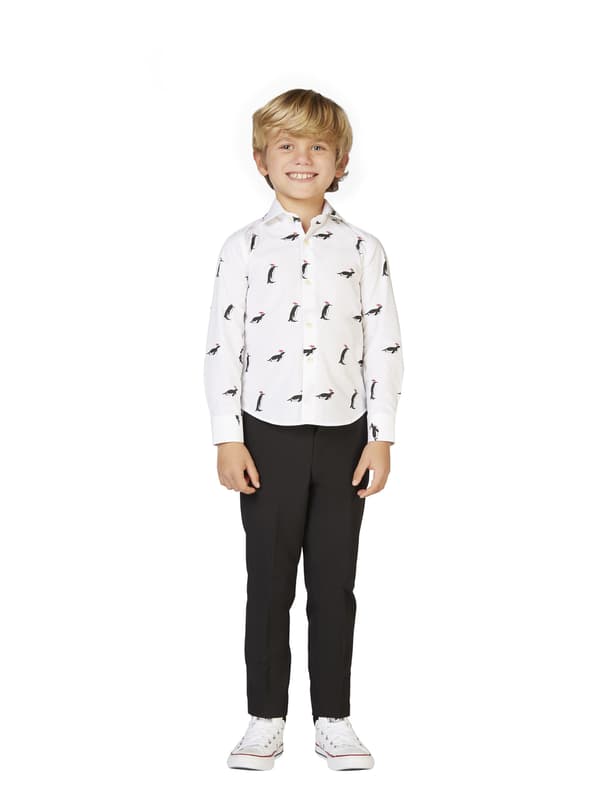 Opposuits pingvin skjorta för pojke 4-6 years
