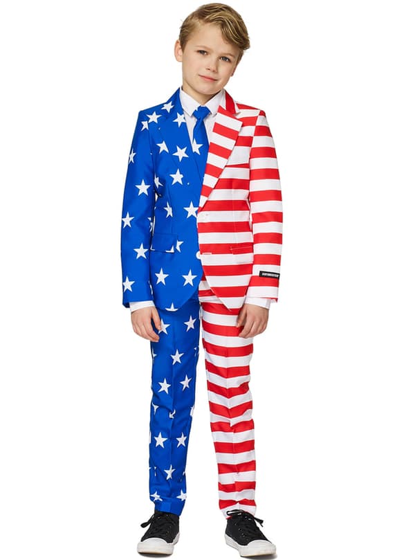 Suitmaster USA Flag Jakkesæt til Drenge 4-6 years