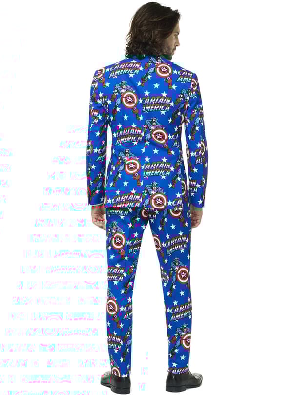 Kostym Captain America Opposuit vuxen