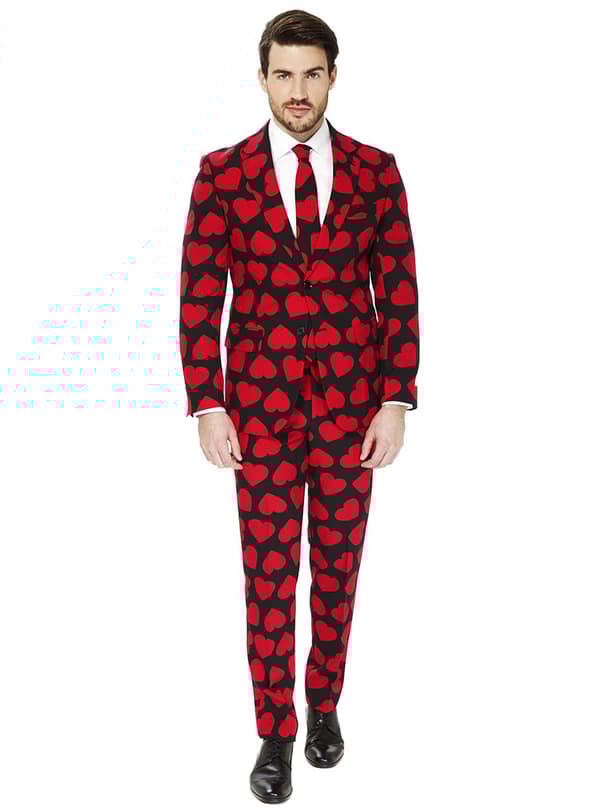 Kostym King of Hearts Opposuit vuxen