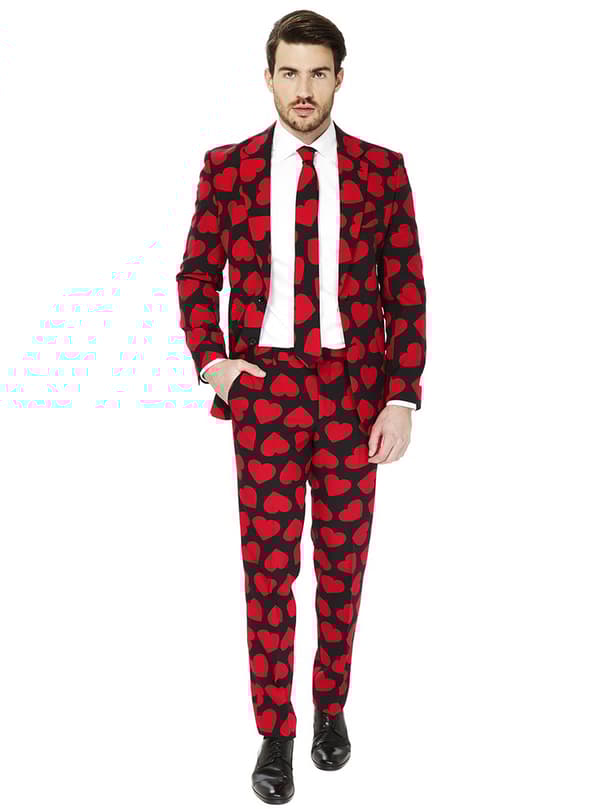 Kostym King of Hearts Opposuit vuxen 50
