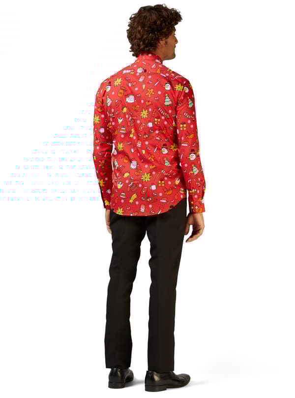 Jule Opposuits til mænd i Doodle Red