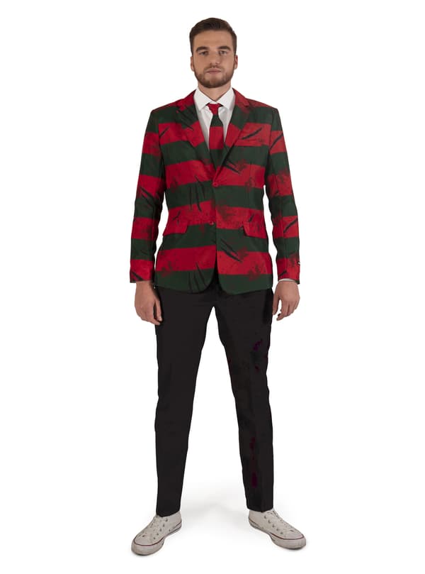 Freddy Krueger Opposuits dräkt för honom L