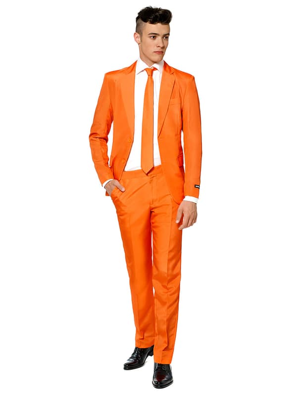 Suitmeister Solid Orange jakkesæt M