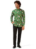 Miniatyrbillede 1 af 6: Opposuits Julemanden skjorte til mænd